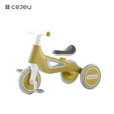 CJ-A066, con luces/música, triciclo infantil, rosa/verde/amarillo, tres colores, un buen regalo para niños y niñas