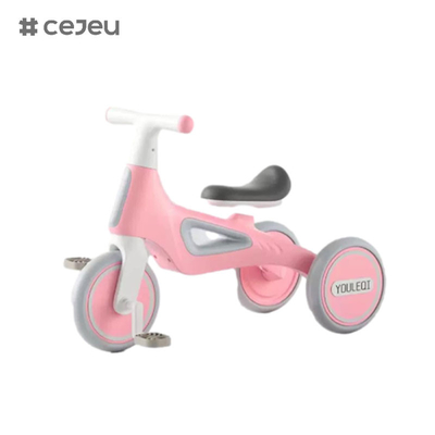 CJ-A066, con luces/música, triciclo infantil, rosa/verde/amarillo, tres colores, un buen regalo para niños y niñas
