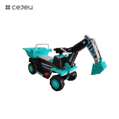 CJ-CT-300, con motor 6V4.5A*1 380 Brazo de excavación manual Función de educación temprana Historia musical Inglés USB MP3 Bluetooth LED