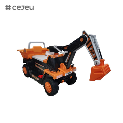CJ-CT-300, con motor 6V4.5A*1 380 Brazo de excavación manual Función de educación temprana Historia musical Inglés USB MP3 Bluetooth LED