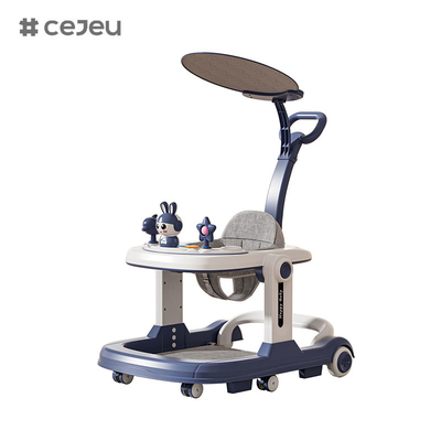 QRBB-869A, andador para bebés, 2 en 1 3 Ajustador de altura Rueda*6 Freno/Música/Juguetes