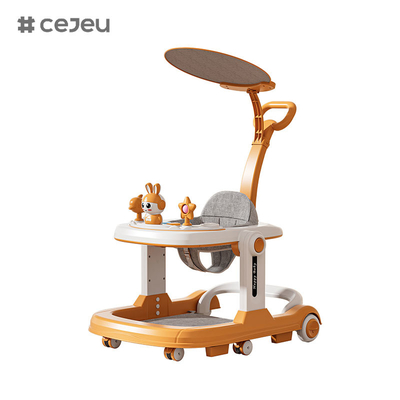 QRBB-869A, andador para bebés, 2 en 1 3 Ajustador de altura Rueda*6 Freno/Música/Juguetes
