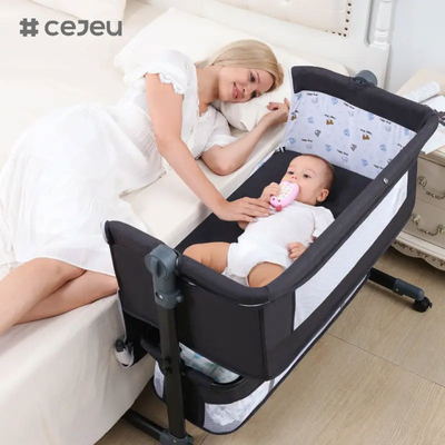 Venta al por mayor Cuna para bebés recién nacidos de alta calidad, Bebida para bebés, Cuna para bebés con dosel y mosquiteros