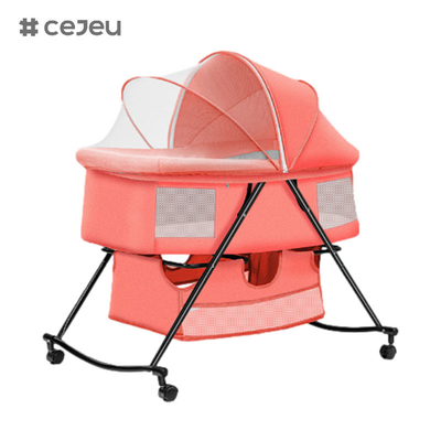 Al por mayor la personalización poussette de bebe con ruedas de PU 360 grados de rotación carrito de bebe con buen precio paseo bebé