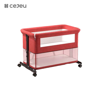 Cama de bebé 3 en 1, cuna plegable con mosquiteros, colchón incluido, cuna ajustable en altura para bebés recién nacidos