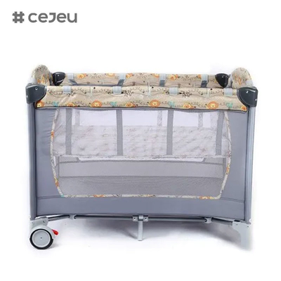 CJ-CB-YXC0001 Cama de bebé Cama de cama Cesta de dormir Coser Cama de niños Cama plegable de almacenamiento Cuna