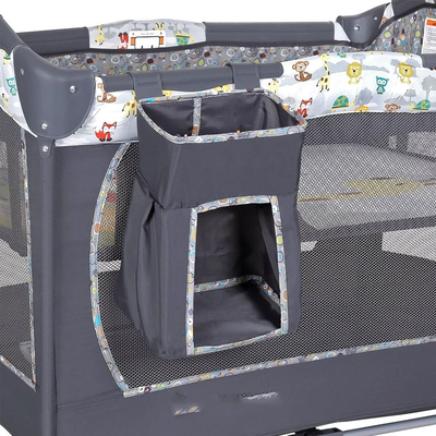CJ-CB-YXC0001 Cama de bebé Cama de cama Cesta de dormir Coser Cama de niños Cama plegable de almacenamiento Cuna