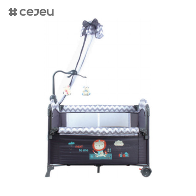 Cama de bebé plegable moderna cama de recién nacido multifuncional portátil niño playpen dormitorio cuna de bebé junto a la cama