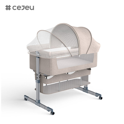 CJ-BBJ-006 Nuevo por mayor portátil plegable extraíble bajo precio de calidad garantizada Rocker plegable cuna de bebé Dormido C