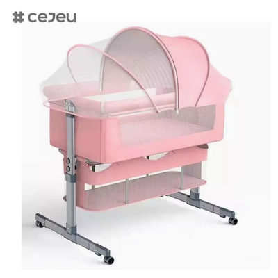 CJ-BBJ-006 Nuevo por mayor portátil plegable extraíble bajo precio de calidad garantizada Rocker plegable cuna de bebé Dormido C