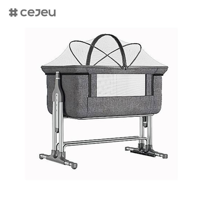 CJ-CH-122 de metal moderno polivalente plegable cuna de bebé cuna de niños cuna de la cama cuna bebé junto a dormir