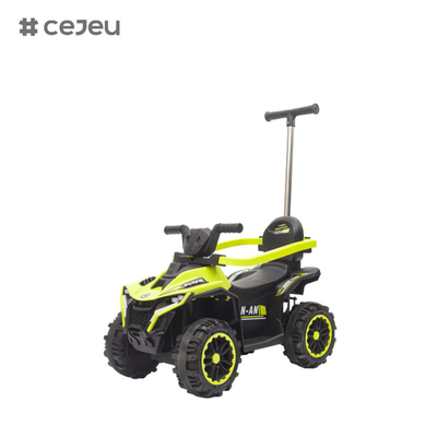 FRY-868-1 Push Handle Niños montan en coche con dosel, guardia de seguridad, educación temprana, niños ATV, niños eléctricos montan en coche