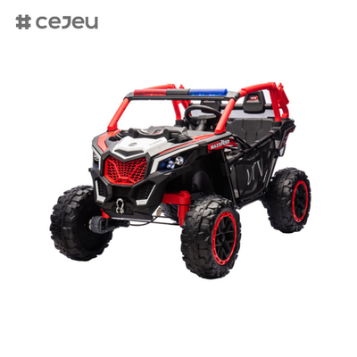 24V 12V 4WD Niños UTV eléctrico Off-Road Ride En el coche de juguete Con 2.4G RC Acero carbono Marco de alta resistencia de cuatro ruedas de choque