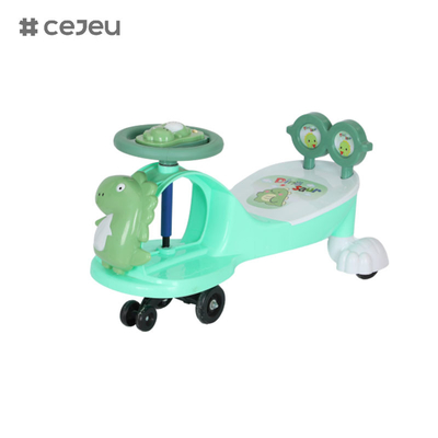 WLF-9666 Diseño creativo seguro y saludable Mano de obra Repuesto de bicicletas de plástico Juguetes para bebés Niños Coche de swing, con música / cuerda