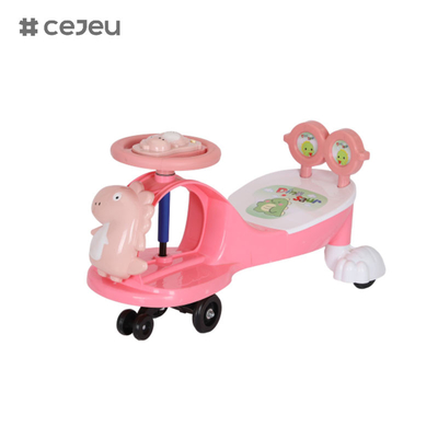 WLF-9666 Diseño creativo seguro y saludable Mano de obra Repuesto de bicicletas de plástico Juguetes para bebés Niños Coche de swing, con música / cuerda