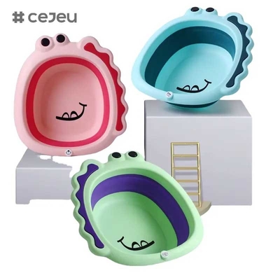 CJ-LBN5131A Lavadoras de venta caliente Pequeños Niños Conjunto de pies plegables Niños Lavado de baño Cuencas para niños pequeños
