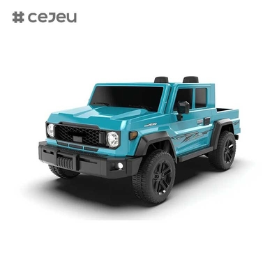 CJ-TTXB-HZBB-985 2025 Nuevo camión eléctrico 4WD Niños montado en 4x4 ruedas 3-8 años 2 asientos RC todoterreno con batería