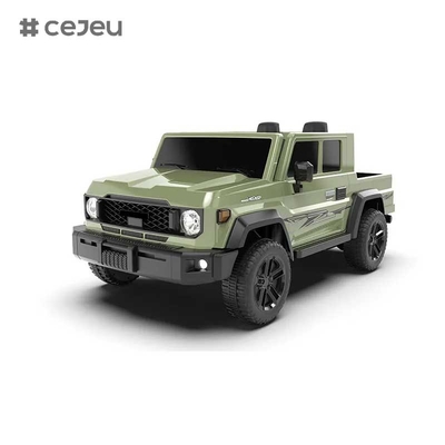 CJ-TTXB-HZBB-985 2025 Nuevo camión eléctrico 4WD Niños montado en 4x4 ruedas 3-8 años 2 asientos RC todoterreno con batería