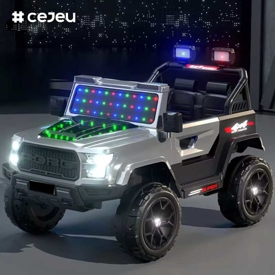 CJ-DLX-999 Juguete eléctrico de cuatro ruedas unisex para niños Control remoto recargable Ambos niños Niñas Función MP3