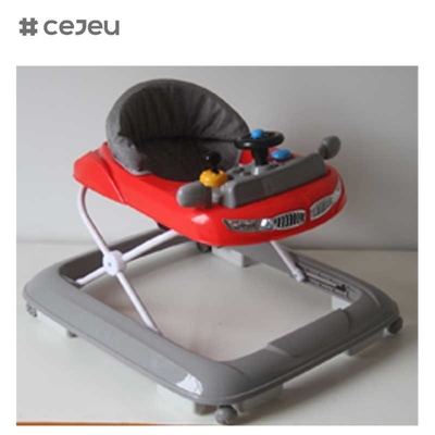 CJ-XTD-601 3 en 1 multifuncional Baby Push Walker con música luz marco de plástico juguetes de aprendizaje para niños nuevo regalo para bebés