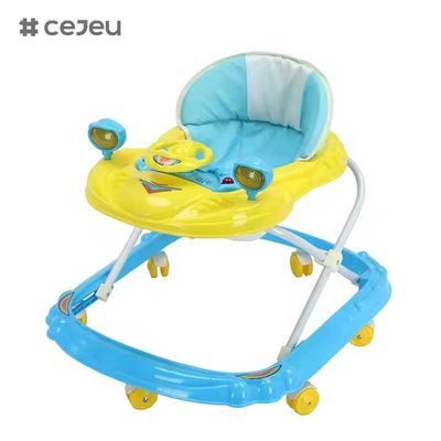 CJ-BLM-314 Baby Walker Multifuncional Anti-O-pierna Anti-revolución Plegable de 6 a 18 meses de edad