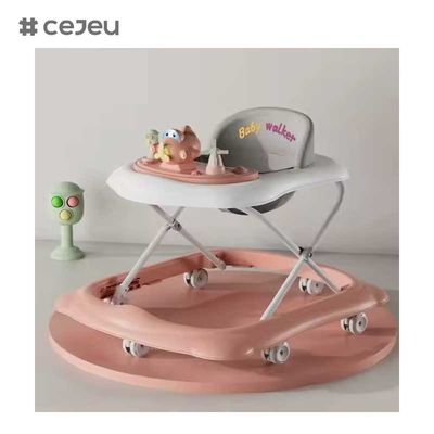 CJ-BDW-101 Baby Walker plegable con ruedas mudas de plástico dibujos animados de música Baby Walker con música / ruedas giratorias Baby Walker para China