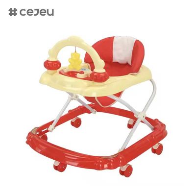 CJ-BLK-613 juguetes de venta caliente Baby Walker con 3 niveles de altura ajustable y respaldo alto para comodidad y apoyo