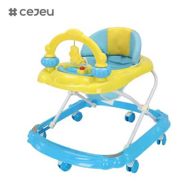 CJ-BLK-613 juguetes de venta caliente Baby Walker con 3 niveles de altura ajustable y respaldo alto para comodidad y apoyo