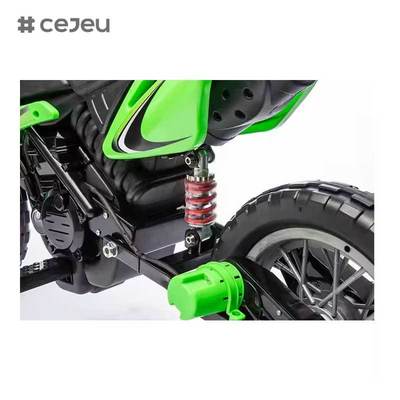 CJ-XB-8015 Motocicleta eléctrica de 12 V con batería para niños de 3 a 8 años con ruedas de entrenamiento Cuerno y sonido de arranque Certificado EN71