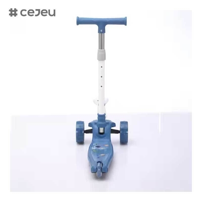 CJ-YLKB-808 2025 Venta caliente Pequeño astronauta Scooter eléctrico para niños Tres ruedas de PU luz y música producto de baile de resorte y barato