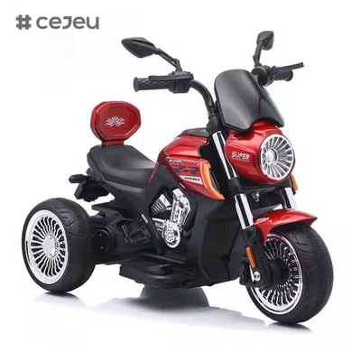 CJ-JM-3189 Triciclo eléctrico recargable de gran venta para niños, juguete para montar en coche, inspirado en motocicleta