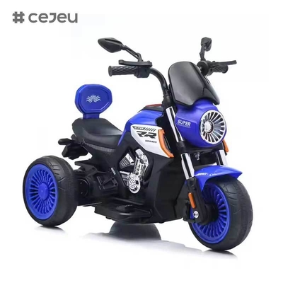CJ-JM-3189 Triciclo eléctrico recargable de gran venta para niños, juguete para montar en coche, inspirado en motocicleta