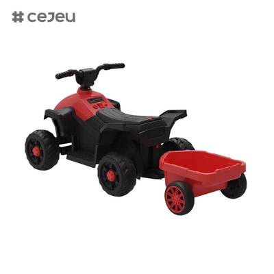 CJ-BEJ-3199 Nuevo Quad Eléctrico de 6 Ruedas para Niños, Vehículo de Plástico a Batería para Montar, Coche de Juguete para Playa y Todoterreno con Tracción Simple