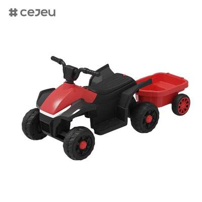 CJ-BEJ-3199 Nuevo Quad Eléctrico de 6 Ruedas para Niños, Vehículo de Plástico a Batería para Montar, Coche de Juguete para Playa y Todoterreno con Tracción Simple