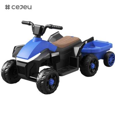 CJ-BEJ-3199 Nuevo Quad Eléctrico de 6 Ruedas para Niños, Vehículo de Plástico a Batería para Montar, Coche de Juguete para Playa y Todoterreno con Tracción Simple