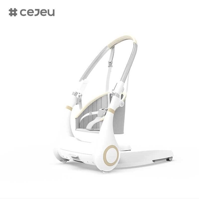 CJ-LL-MY-08 Silla mecedora eléctrica multifuncional 4 en 1 para bebés, ajuste de altura, trona para bebés, nuevo diseño, lujosa trona multifuncional 4 en 1, silla plegable para la alimentación del bebé, trona para bebés, niños de ratán