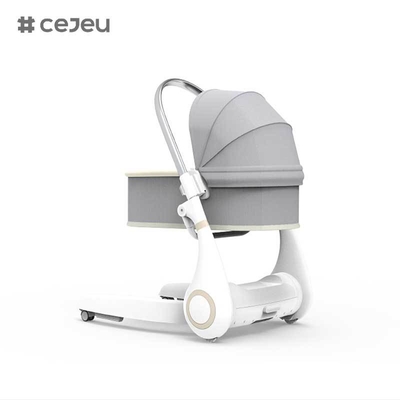 CJ-LL-MY-08 Silla mecedora eléctrica multifuncional 4 en 1 para bebés, ajuste de altura, trona para bebés, nuevo diseño, lujosa trona multifuncional 4 en 1, silla plegable para la alimentación del bebé, trona para bebés, niños de ratán