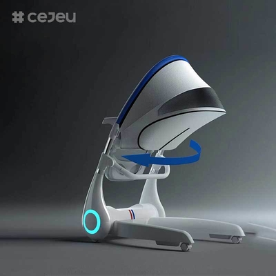 CJ-LL-MY-08 Silla mecedora eléctrica multifuncional 4 en 1 para bebés, ajuste de altura, trona para bebés, nuevo diseño, lujosa trona multifuncional 4 en 1, silla plegable para la alimentación del bebé, trona para bebés, niños de ratán