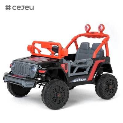 CJ-SMT-908 12V Coche de juguete eléctrico para niños 2025 - Viaje infantil en vehículo de 4 ruedas Gran coche de batería con 2 asientos exclusivo para niñas