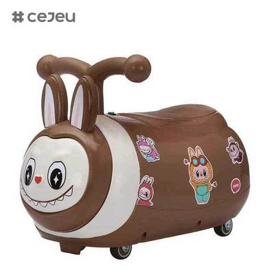 CJ-SL-616 Juguete de coche eléctrico de paseo en interiores para niños Volante de plástico Coches columpiantes con función deslizante