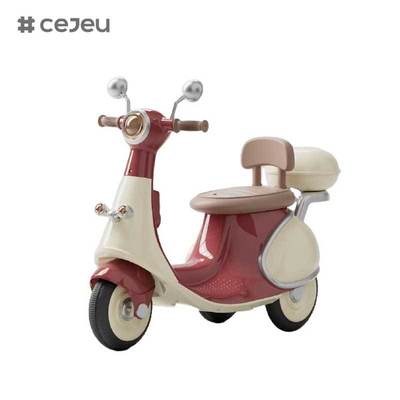 CJ-YL-AKM-985 Nuevo Modelo 2025 Niños Unisex Motocicleta eléctrica de 3 ruedas Juguete de paseo con batería Ruedas pequeñas de 3 a 8 años