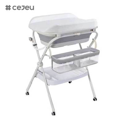 CJ-QC6605-1 Mesa de cuidado tres en uno, todo en uno, para el cuidado de recién nacidos, baño, lavado, para cambio de pañales móvil - Venta al por mayor de productos para el baño del bebé