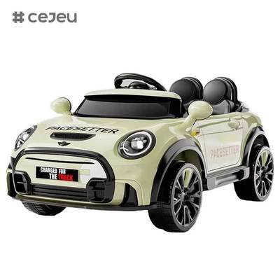 CJ-KR-TK-1166 Coche Eléctrico para Niños de Alta Calidad con 2 Asientos y 12v, Coche para Montar para Niños con Luz Led para Niñas de 4 a 8 Años