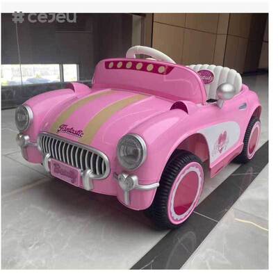 CJ-FB-S9 Antique Style Sports Cars Charging Toy New Design Electric Vehicle Lighting Music Plastic Ride-on Toy for Kids 2-4 Years 12V