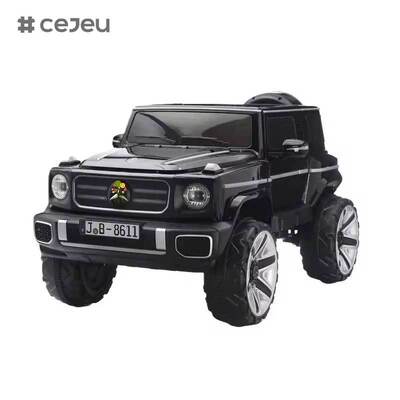CJ-JB-8611 Coches de paseo para niños súper de 2 plazas Coche eléctrico unisex de 12 V Coche recargable Mercedes para niños