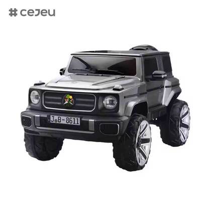 CJ-JB-8611 Coches de paseo para niños súper de 2 plazas Coche eléctrico unisex de 12 V Coche recargable Mercedes para niños