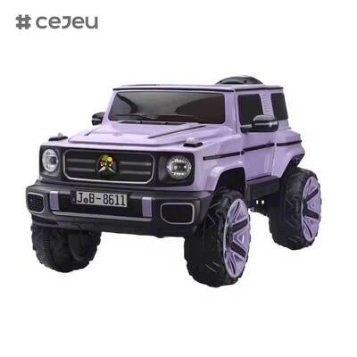 CJ-JB-8611 Coches de paseo para niños súper de 2 plazas Coche eléctrico unisex de 12 V Coche recargable Mercedes para niños