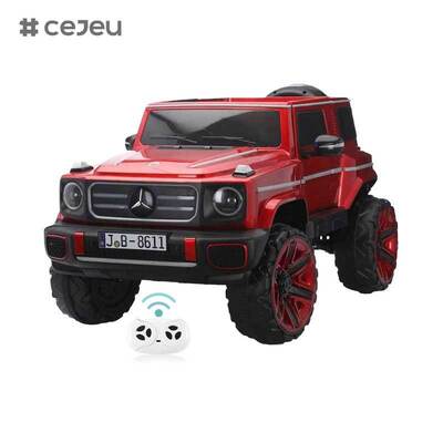 CJ-JB-8611 Coches de paseo para niños súper de 2 plazas Coche eléctrico unisex de 12 V Coche recargable Mercedes para niños