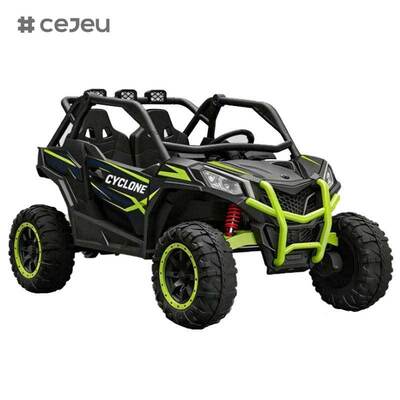 CJ-NEL-998 Large Two Seats Cyclone 24V Powerful Motor Kids Electric Car Parent Remote Control Music Battery Powered Ride on UTV