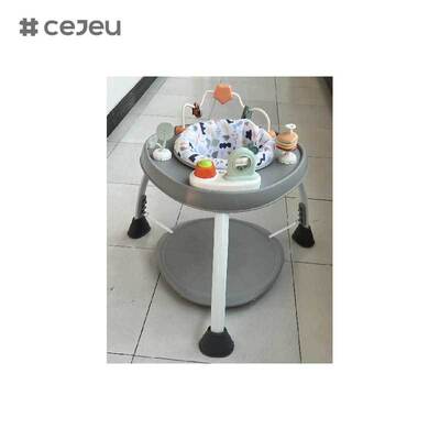 CJ-BST-BC10 playcenter& tabla de actividades con música y luces el reposapiés tiene tres ajustes de altura,también se puede poner en bandeja como plato de mesa